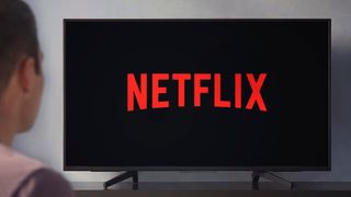 Netflix logo on TV